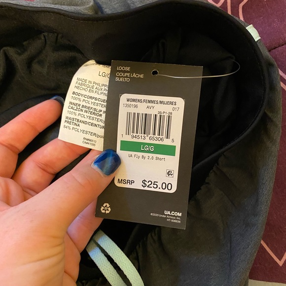 2 PAIRS.   Black/white & grey/blue under armour - Picture 4 of 4